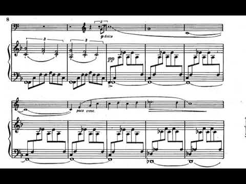 Paul Dukas - Villanelle for French Horn and Piano (1905) [Score-Video]