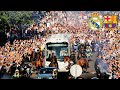 Incredible Scenes As Real Madrid Fans Welcome The Team Bus Ahead Of El Clasico Against Barcelona