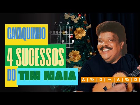 4 MÚSICAS fáceis do TIM MAIA no CAVAQUINHO