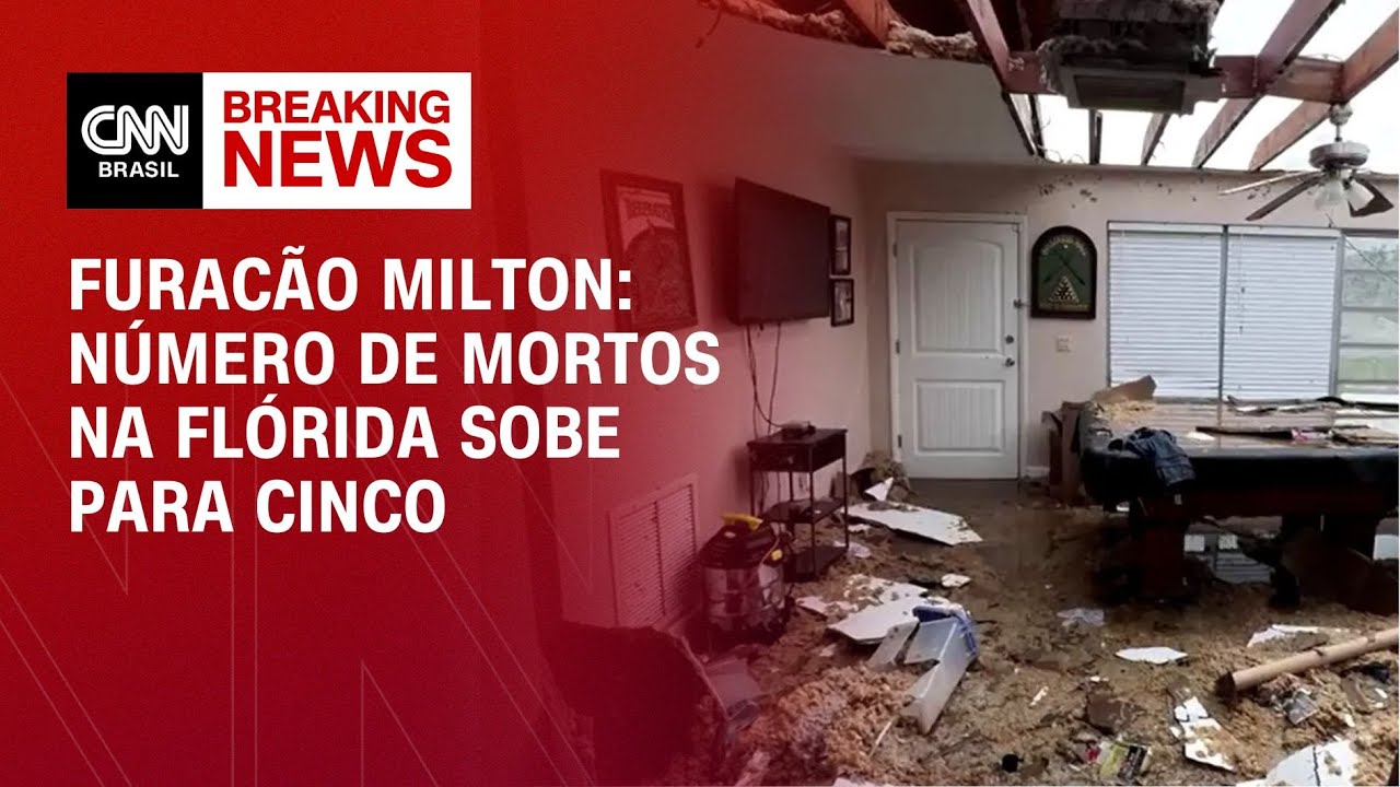 Furacão Milton: número de mortos na Flórida sobe para cinco | BASTIDORES CNN
