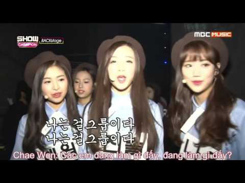 [Vietsub] 151205 MBC Music Show Champion Backstage (APRIL Cut)
