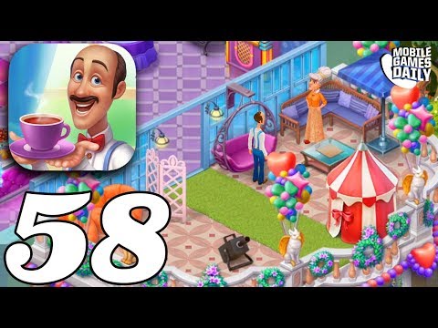 HOMESCAPES Story Walkthrough Gameplay Part 58 - Party Room (iOS Android)