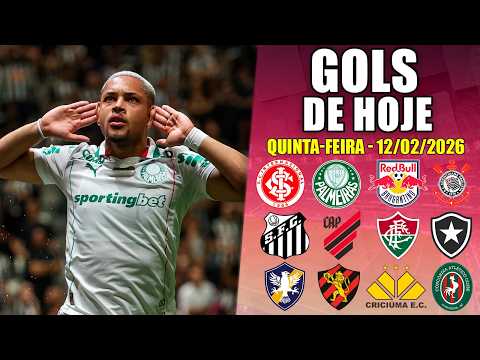 ⚽ ALL THE GOALS FROM THURSDAY, FEBRUARY 12, 2026 - TODAY'S GOALS FROM THE BRAZILIAN CHAMPIONSHIP ...