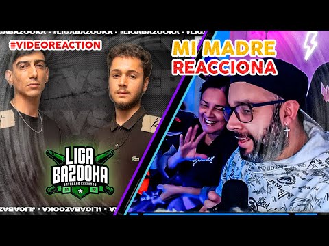 Mi madre (Poeta y Literaria) reacciona a Liga Bazooka - Stuart vs Replik - increíble