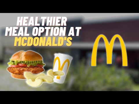 Healthy McDonalds Options - Deluxe McCrispy Chicken Sandwich Meal (MODERATE PROTEIN / LOW FAT)