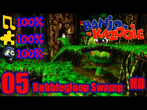 Banjo Kazooie HD 100% Walkthrough Part 5 - Bubblegloop Swamp