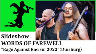 WORDS OF FAREWELL live at Rage Agaínst Racism, June 10 2023, concert slideshow by Nightshade TV