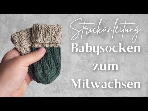 Baby socks to grow with your child - socks for the first year in a spiral pattern