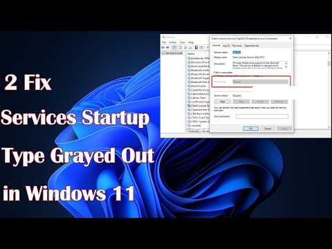 Services Startup Type Grayed Out on Windows 11 - 2 Fix