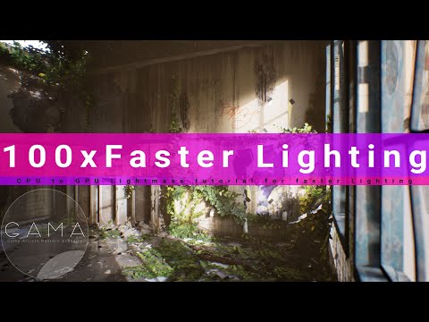 Unreal Engine GPU Lightmass Tutorial Build Lighting 100 Times Faster!!!