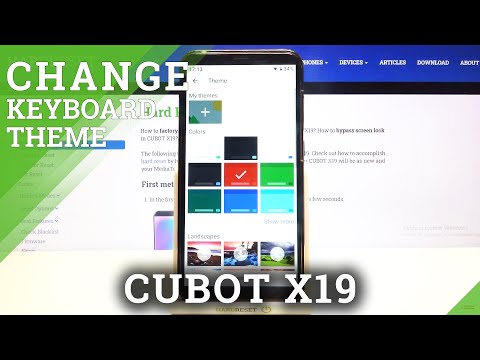 Open Keyboard Themes List – Change Keyboard Theme on CUBOT X19