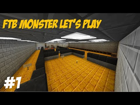 FTB Monster | Let's Play | Episode 1 | I'm Hungry!