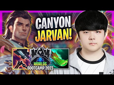 CANYON CHILLING WITH JARVAN! - DK Canyon Plays Jarvan JUNGLE vs Nidalee! | Bootcamp 2023