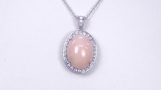 Pt950 サンゴ ダイヤモンド ペンダントトップ