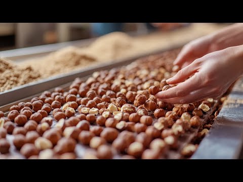 Hazelnut Harvesting And Processing Plant | Hazelnut Growing And Care Process On The Farm