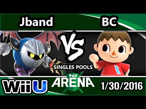 PAX Arena - UA | Jband (Metaknight) Vs. SU | BC (Villager) SSB4 Pools WF - Smash Wii U - Smash 4