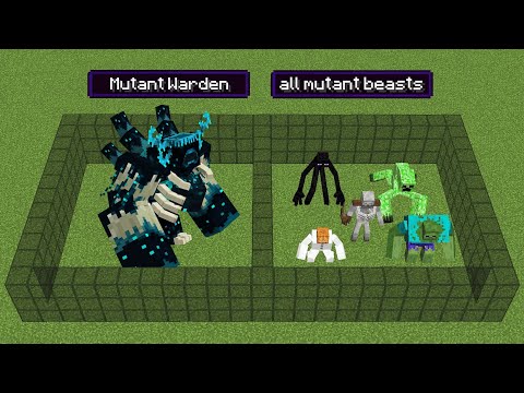 Mutant Warden vs All Mutant Mobs