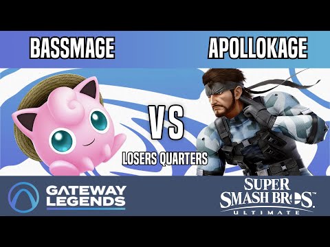 Gateway Legends - Losers Quaters - Bassmage(Jigglypuff) Vs. Apollokage(Snake)