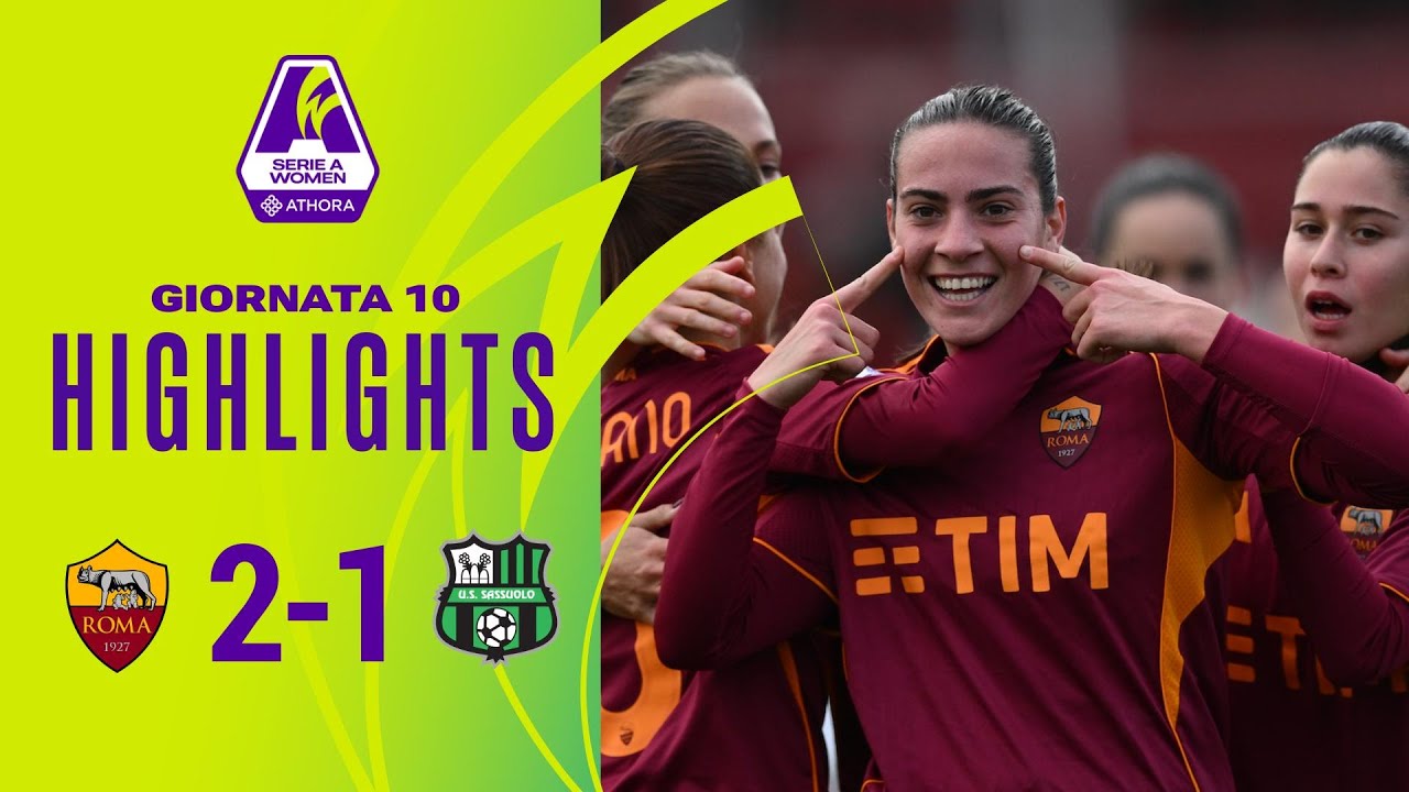 AS Roma vs Sassuolo Highlights