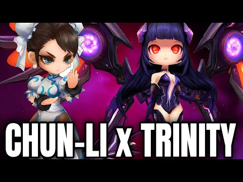28 sec. CLEAVE with Chun-Li & Trinity - Summoners War