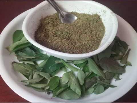 KARUVEPPILAI  PODI/கருவேப்பிலை/ Karuveppilai Podi In Tamil | Curry Leaf Powder In Tamil Video