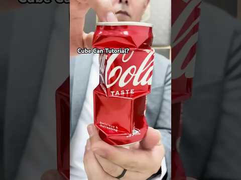 Cube Can Tutorial? #art #can #sculpture #cocacola #artist #canart #coke #aluminum #geometric #design
