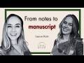 From notes to manuscript | Lauren Rich at the Poetry Table | Gather Poets