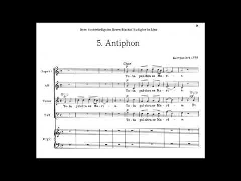 Anton Bruckner - Tota Pulchra es, WAB 46
