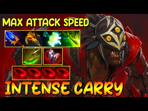 MAX ATTACK SPEED [ BloodSeeker ] INTENSE CARRY - FULL FIGHT - DOTA 2 GAMEPLAY