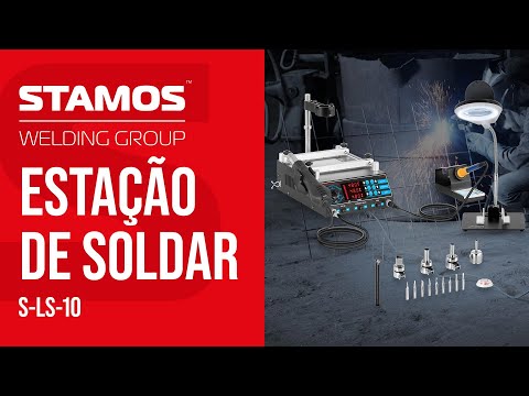 vídeo - Estação de soldar - 75 W - 2 x pistolas - aquecedor - LED