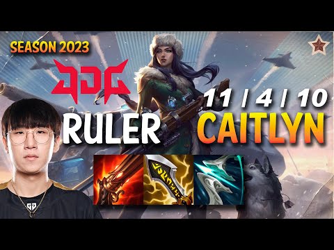 JDG Ruler CAITLYN vs JHIN ADC - KR Ranked