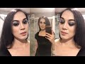 Smokey Eyes And Satin Bodycon Dress Crossdresser Ladyboy Mel