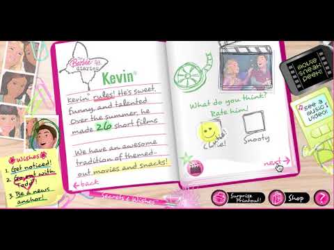 Barbie - "Barbie Diaries" Gameplay