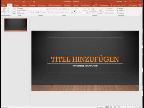 Microsoft Office PowerPoint 2016 - Einstieg, Speichern