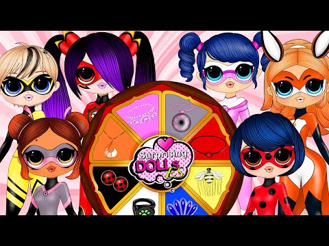 MLB Marinette, Alya, Chloe Cambio de Miraculous - Muñecas de Papel DIY