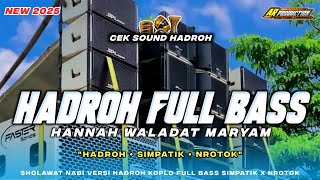 Download lagu HANNAH WALADAT MARYAM • HADROH FULL BASS SIMPATIK X NROTOK || AR PRODUCTION mp3 Download lagu HANNAH WALADAT MARYAM • HADROH FULL BASS SIMPATIK X NROTOK || AR PRODUCTION mp3