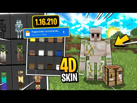 LATEST!  HOW TO CHANGE OUR SKIN BECOME RANDOM MOB'S & BLOCK IN MINECRAFT PE 1.16.210 !!