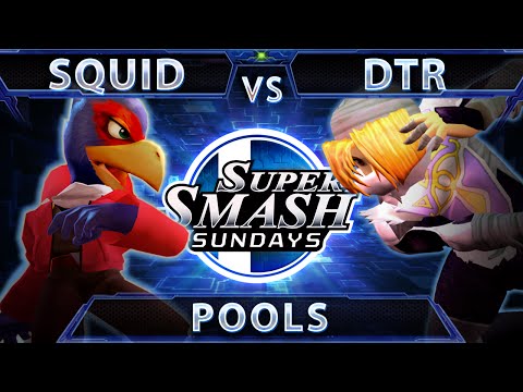 SSS 30 - Squid (Falco) Vs. DTR (Sheik) SSBM Singles Pools - Melee