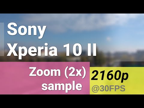Sony Xperia 10 II 4K 2160p 30fps video sample - 2x zoom
