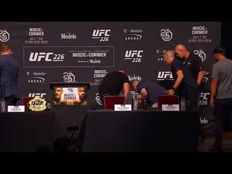 Daniel Cormier Trips at UFC 226 Press Conference (Dana White's Live Reaction)