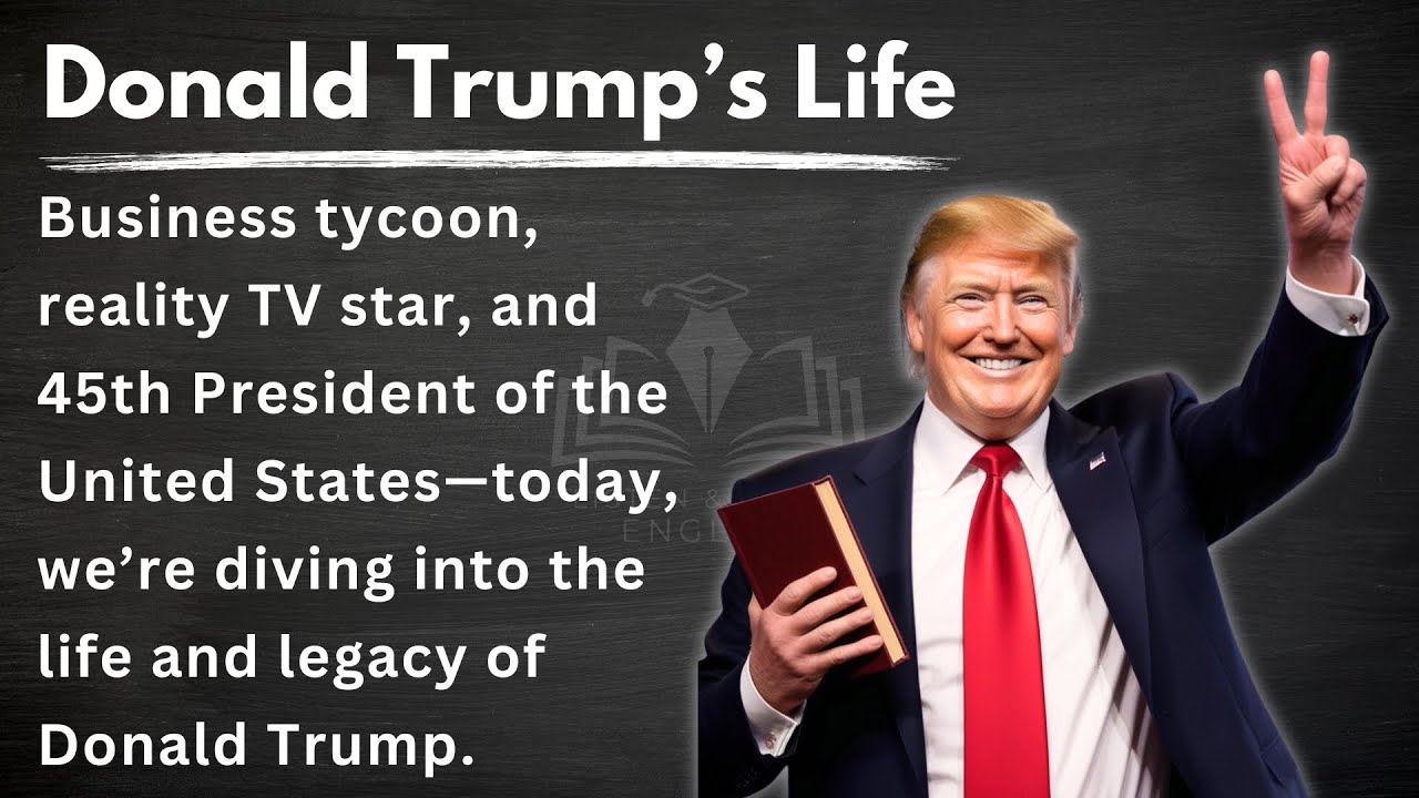 Donald Trump's Life || Learn English Through Story || Graded Reader | English Listening Practice ✅
