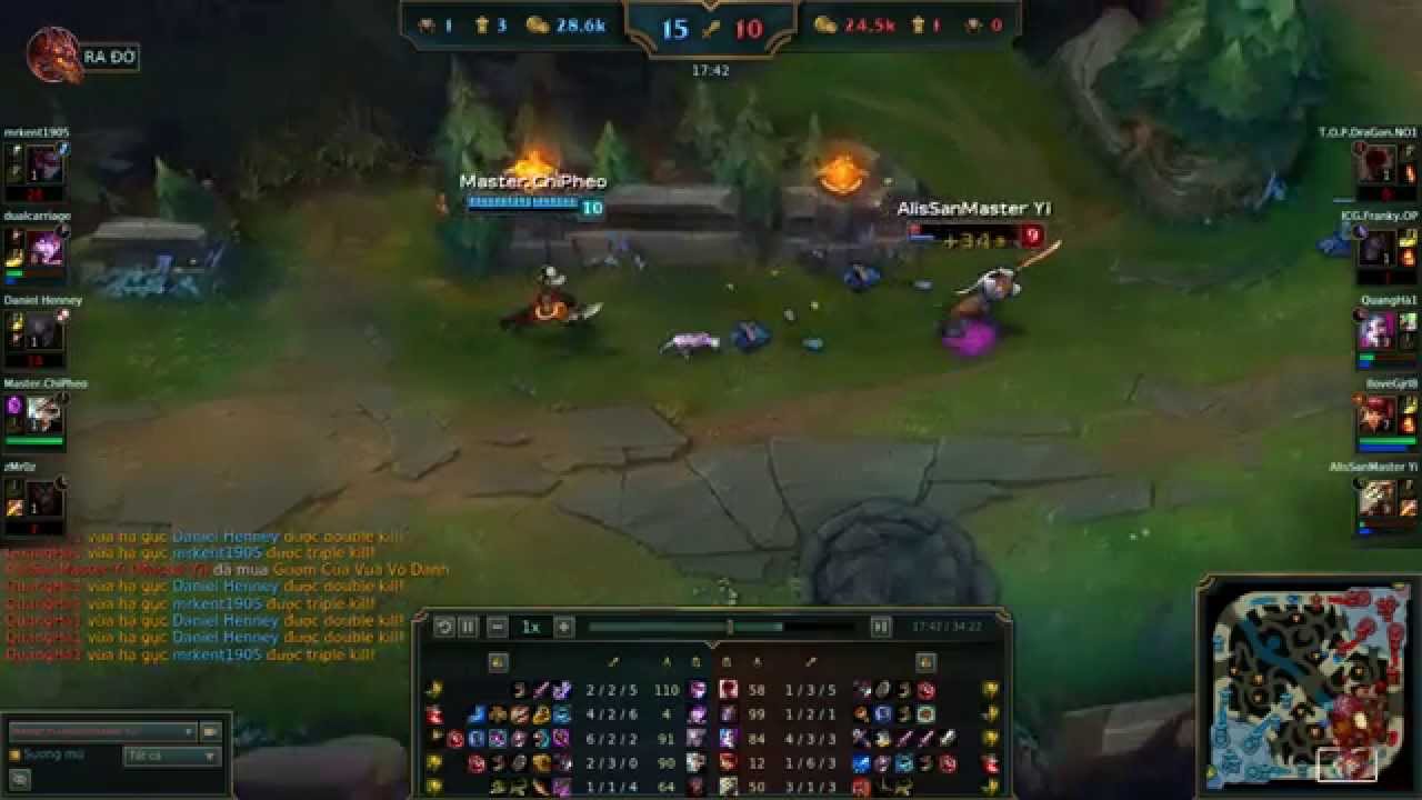 LMHT VN: Master Yi thoát chết khỏi Riven ảo tung chảo