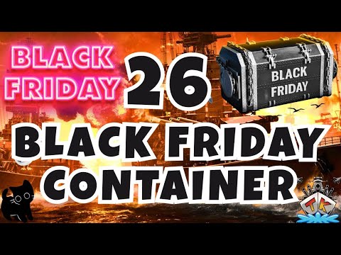 26 Black Friday Containers – So many ships?! "Container opening"⚓️ in World of Warships 🚢