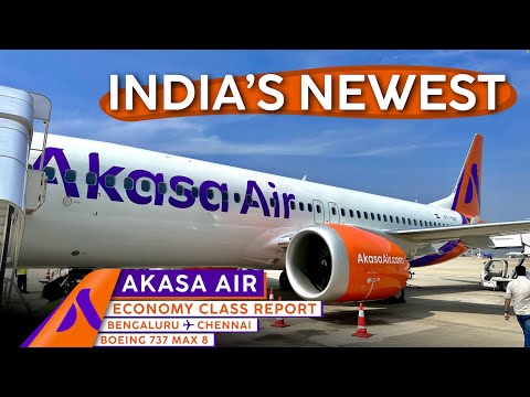 , title : 'AKASA AIR 737 Max 8 🇮🇳【4K Trip Report Bengaluru to Chennai】India's NEWEST Airline!'