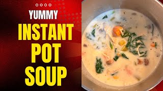 Chicken Florentine Soup #easysouprecipe #comfortfood #italianinspiredsoup