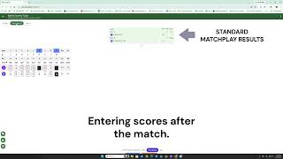 Entering scores and measurements