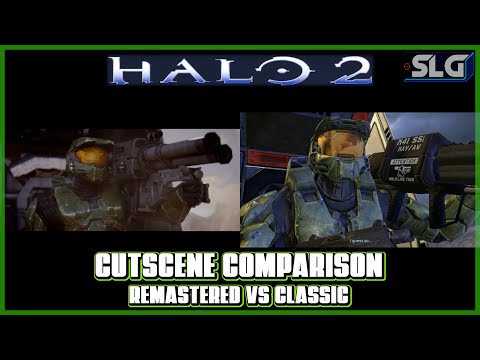 Halo 2 - Cutscene Comparison, Remastered VS Original [1080P]