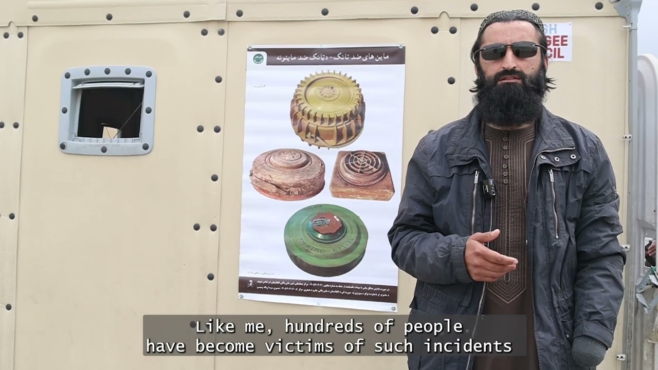 Ahmad Reshad, a mine remnant's victim, asks for increased support to ensure safe society: