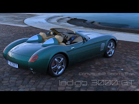 Thumbnail for Indigo3000GT Convertible Sports Car by Sports car, video, Convertible, Car, vide