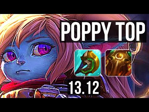 POPPY vs KAYLE (TOP) | 9/1/8, 2.0M mastery, 700+ games | KR Master | 13.12